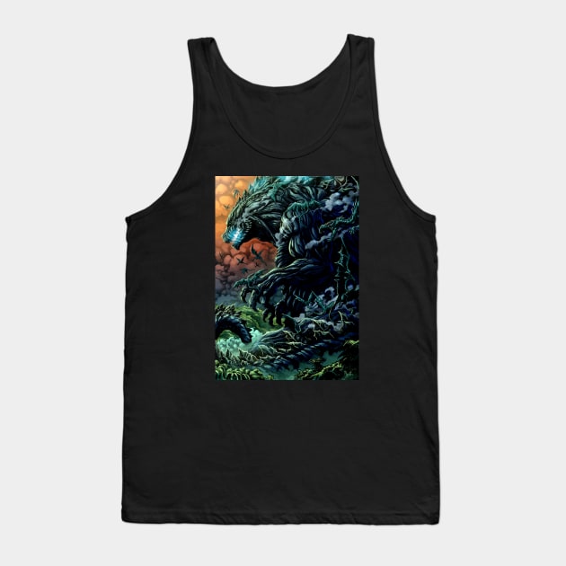 Planet of Godzilla Tank Top by Bentonhio